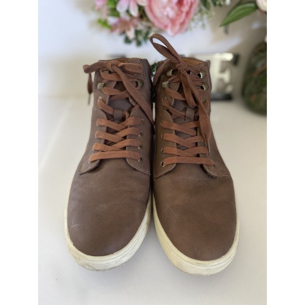 Men's Maxwell Style Work Boots Goodfellow & Co Size 10.5 Brown Lace Up Comfort